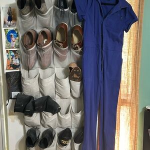 Bright blue jumpsuit